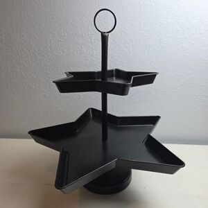 Hallmark Star Tiered Tray Bronze Metal Rustic Farmhouse Decor Tabletop Display